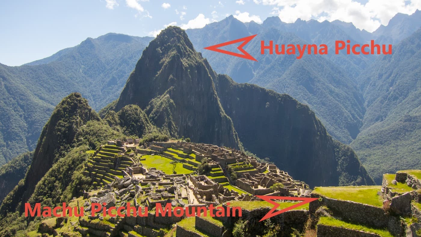 Machu Picchu Official Circuits and Ticketing Guide Panoramic view of Machu Picchu archaeological citadel, agricultural terraces and Huayna Picchu mountain (2,430m / 7,972 ft)
