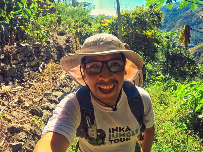 Willy, licensed native Cusco guide on the trail in Peru