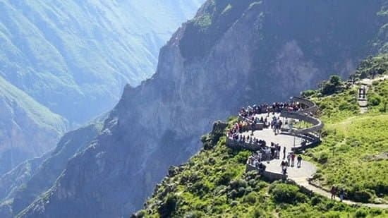 Colca Canyon 2-Day Classic Excursion from Arequipa - View 1 | Daspe Travel Scenic pre-Inca terraced valley of Chivay and natural volcanic thermal hot springs in Colca