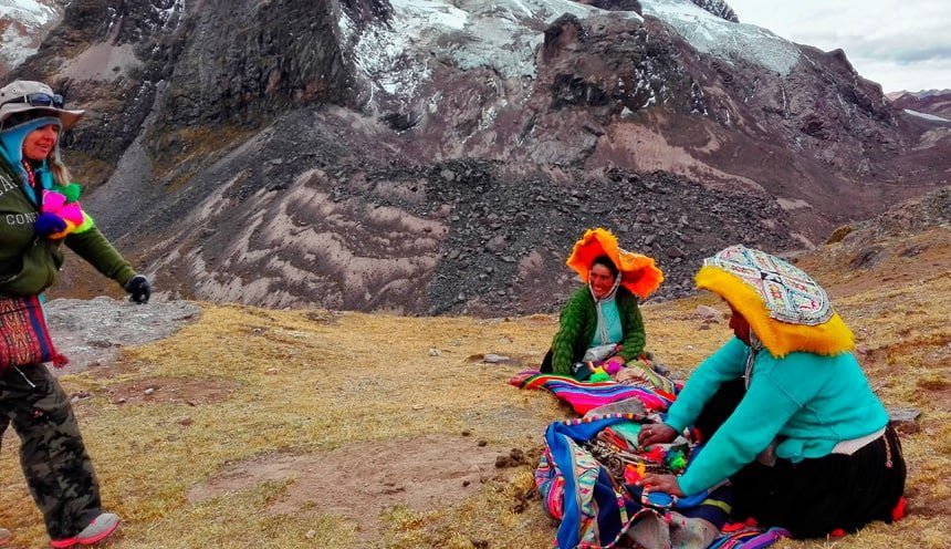 Einheimische in Ausangate - Peru