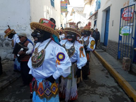 Qhapaq Negro characters in Paucartambo St. carmen festival