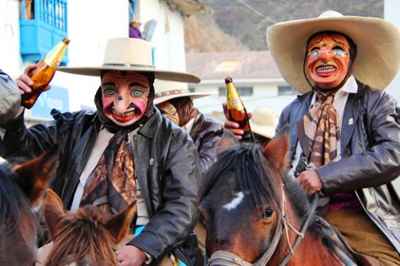 Majeno characters in Paucartambo St. carmen festival