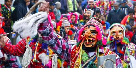 Maqta characters in Paucartambo St. carmen festival